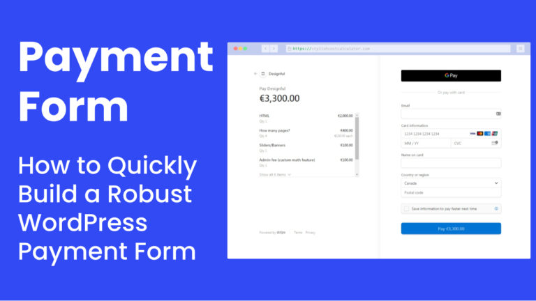 wordpress payment form tutorial