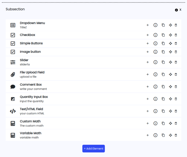 Cleaner GUI cost calculator for wordpress