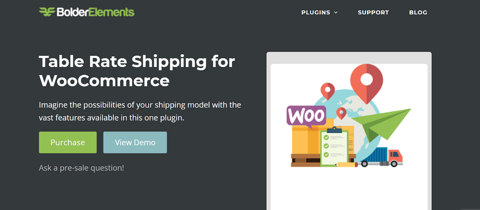 Table Rate Shipping for WooCommerce by Bolder Elements