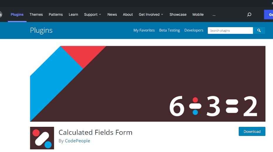 calculated fields form