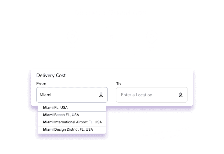 infographics Distance Based Cost