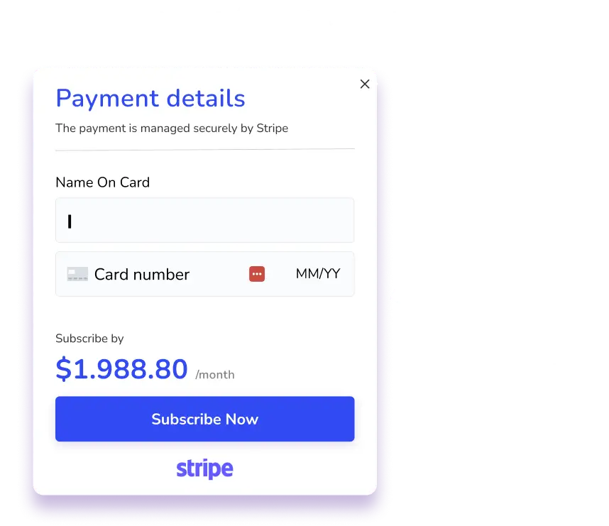 infographics Stripe recurring subscription