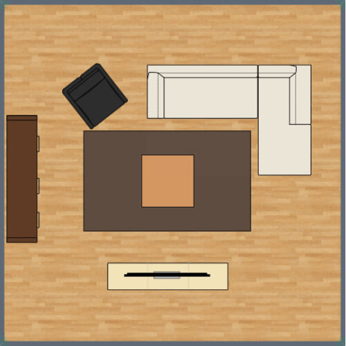 Small living room furniture layout